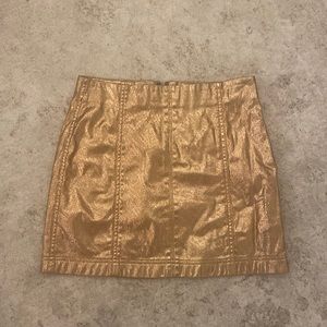 Gold Glitter Skirt ✨ Wild Fable